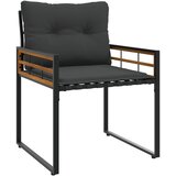  Set vanjskog namještaja s jastukom 4 pcs Siva | shoptok.hr