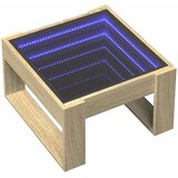  Stolić s beskonačnim LED svjetlima boja hrasta 50x53x30 cm | shoptok.hr