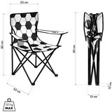  Nc3303 sklopivna stolica bijelo-crna nils camp | shoptok.hr