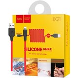Hoco USB kabl za iPhone, silikonski, 1.2 met., 2 A, Crveni Cijene