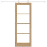  Klizna vrata ORKDAL 73,5 x 198,5 cm Masivna borovina i staklo | shoptok.hr