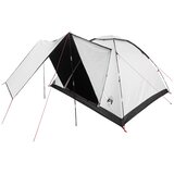 vidaXL Kamping šator 6-osobni Bijeli Blackout Poliester i čelik - Bijela za zamračenje Za 6 osoba | shoptok.hr