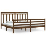  Za krevet od masivnog drva boja meda 200 x 200 cm | shoptok.hr