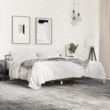 Furnova Posteljni okvir rjav hrast 180x200 cm inženirski les in kovina, (21940120) | Shoptok.si