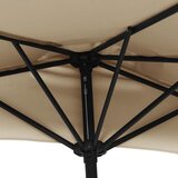 Balkonski suncobran s aluminijskom šipkom 270 x 144 cm bež | shoptok.hr