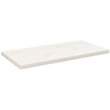  Ploča za stol bijela 80x40x2,5 cm masivna borovina pravokutna | shoptok.hr