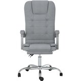  Masažni uredski naslonjač od tkanine svjetlosivi | shoptok.hr