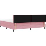  s opruga kutije s madracem Ružičasta 200 x 200 cm Baršun | shoptok.hr
