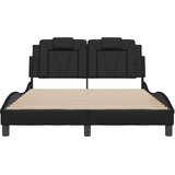  Okvir za krevet Viana bez madraca crni 140x200 cm od umjetne kože | Eponuda.com