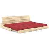 Karup Design Crvena sklopiva sofa od samta 196 cm Base – | shoptok.hr