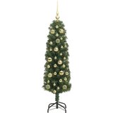 vidaXL Umjetno božićno drvce Zelena 120 cm PVC i čelik i plastika | shoptok.hr