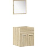 vidaXL Kopalniška garnitura 5-delna sonoma hrast inženirski les | Shoptok.si