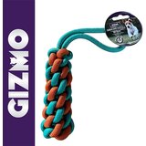 Gizmo Igračka za pse - Pletena palica 32cm - Plavo-Žuti Cene