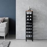YAMAZAKI Crni metalni držač za boce vina broj boca 16 kom 20x88,5x19 cm Tower – | shoptok.hr