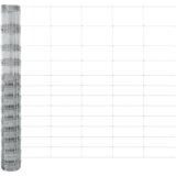 vidaXL Ograja za polja 1.5x50 m Galvanizirano jeklo | Shoptok.si