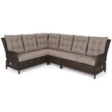  Trivento smeđa prostirka / smeđa melanž kutna sofa | shoptok.hr