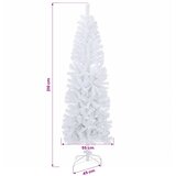  Umjetno vitko božićno drvce 210 cm 300 LED lampica Topla bijela | shoptok.hr