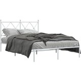 vidaXL Metalni okvir za krevet s uzglavljem bijeli 120 x 190 cm | shoptok.hr