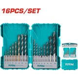 Total 16-delni set svedrov za kovino, beton in les (TACSDL11601), (20931240) | Shoptok.si