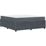  Krevetna konstrukcija Tamno siva 180 x 200 cm tkanina | shoptok.hr