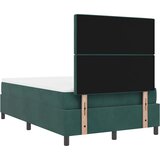  LED Box Spring Krevet Tamnozelena 120 x 200 cm Baršun | shoptok.hr