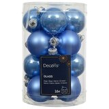 Decoris Božićne kuglice (Svijetlo plava, Staklo, Promjer: 3,5 cm, 16 Kom.) | shoptok.hr