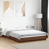 Furnova Posteljni okvir rjav hrast 120x200 cm inženirski les, (21942940) | Shoptok.si