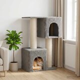  Mačje drvo s sisalnim postoljima za grebanje Svjetlosiva 114 cm | shoptok.hr