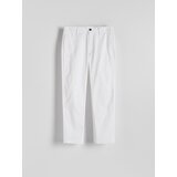 Reserved - Leisure fit chino hlače - bijela | shoptok.hr