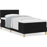  Črna postelja s škatlasto vzmetnico 90x190 cm, (22082751) | Shoptok.si