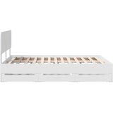 vidaXL konstrukcija postelje bela 150 x 200 cm inženirsko leseno, (5000113713) | Shoptok.si