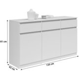 Lesnina-XXXL komoda saturn, barva temnega hrasta | Shoptok.si