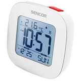 Sencor Budilnik sa LCD displejem i termometrom 2xAAA bela Cene