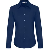 Fruit Of The Loom Navy blue classic lady-fit shirt Oxford