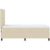 Krevet s opruga kutije s LED trakama Krema 90 x 190 cm tkanina | Eponuda.ba