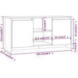 TV ormarić boja betona 102x37,5x52,5 cm od konstruiranog drva | shoptok.hr