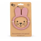 silikonska grickalica za zube Bunny 0 m+, Dusty Rose