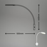 BRILONER 2177016 - LED prigušiva fleksibilna zidna lampa LED/6W/230V bela | Eponuda.com