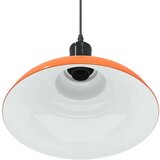 vidaXL obesek svetilka nastavljiva po višini E27 sijajna oranžna Ø31cm | Shoptok.si