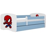 HAPPYKIDS Dječji krevet Dreamy Spiderman 160x80 sa madracem bez ladice Plava | shoptok.hr