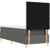  LED Box Spring Krevet Tamno siva 80 x 200 cm tkanina | shoptok.hr