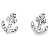  Ženske oliver weber anchor crystal mindjuše sa swarovski belim kristalom ( 22399r ) | ePonuda.com