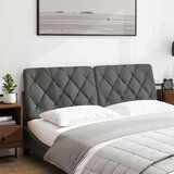 vidaXL Vzglavna stranica temno siva 160 cm blago Cene