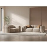 Cosmopolitan Design Bež žametna sedežna garnitura 180 cm Loretto – | Shoptok.si