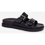 EVENTO Women's Slippers With Golden Buckles Black Sonarea | Shoptok.si