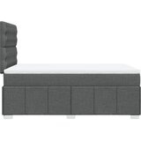  Krevet s oprugama i madracem tamnosivi 120 x 200 cm od tkanine | shoptok.hr