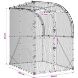  Kokošinjac Srebrna 200 x 200 x 215 cm Pocinčani čelik | shoptok.hr