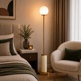Opviq podna lampa Moira-20203-A, 1 × E27, bež | Eponuda.com