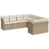  8-dijelni set vrtnih sofa od poliratana s jastucima bež | shoptok.hr