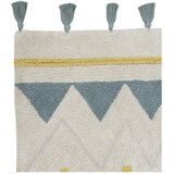 Lorena Canals Krem periv/ručno rađen pamučan dječji tepih 140x200 cm Azteca Vintage Blue – | shoptok.hr